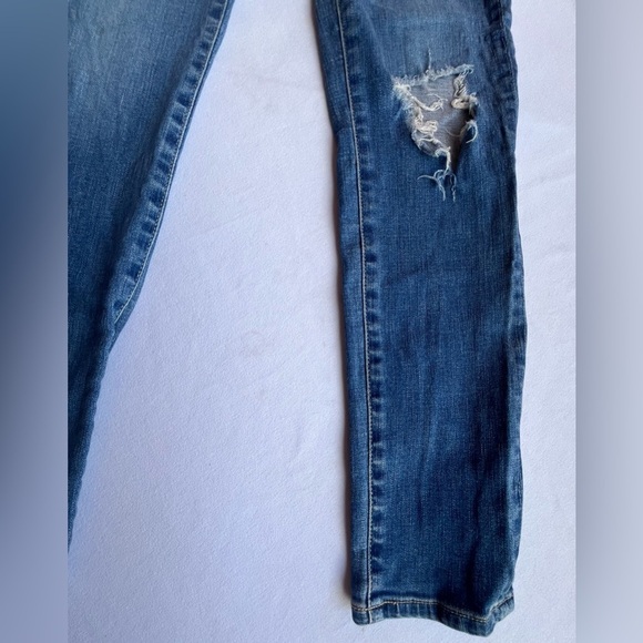 Anthropologie Distressed Washed Denim Jeans Size 25R – Pre-Owned - Picture 11 of 13